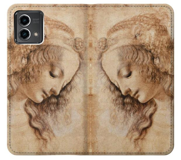 S1045 Leonardo da Vinci Woman's Head Case For Motorola Moto G Stylus 5G (2023)